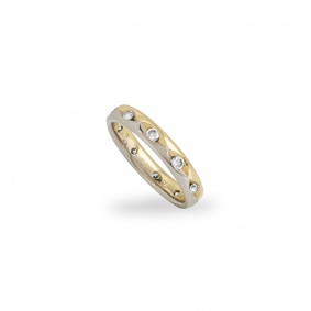 Yellow & White Gold Diamond Full Eternity Band 0.40ct Yellow & White Gold Diamond Full Eternity Band 0.40ct
